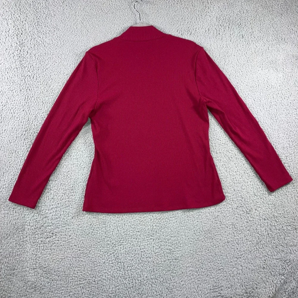 INC International Concepts Mock Neck‎ Cutout Studded Long Sleeve Top Women XL